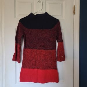 Red and black tommy Hilfiger sweater